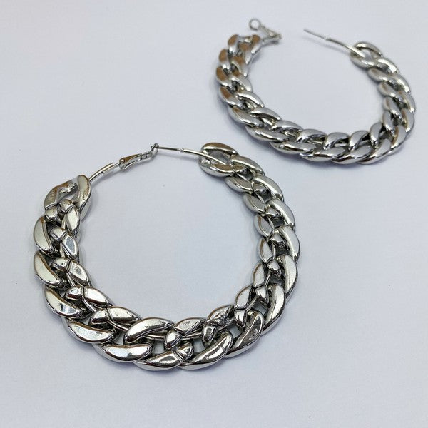 Silver Chain Earrings