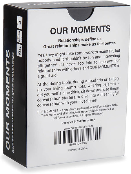 OUR MOMENTS COUPLES: 100 Thought Provoking Conversation Starters