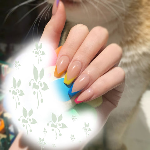 Multi Color Nails 18