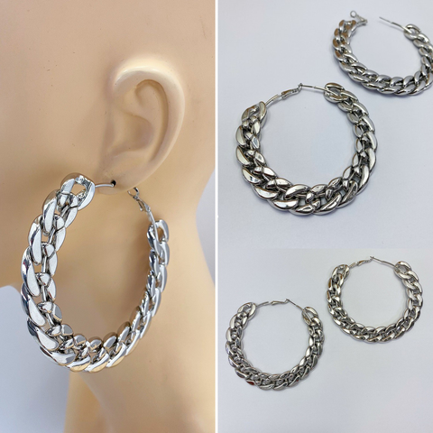 Silver Chain Earrings