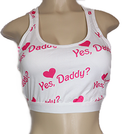 Yes Daddy sports bra