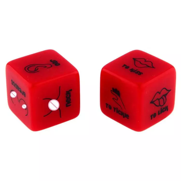 Red Erotic Dice Set